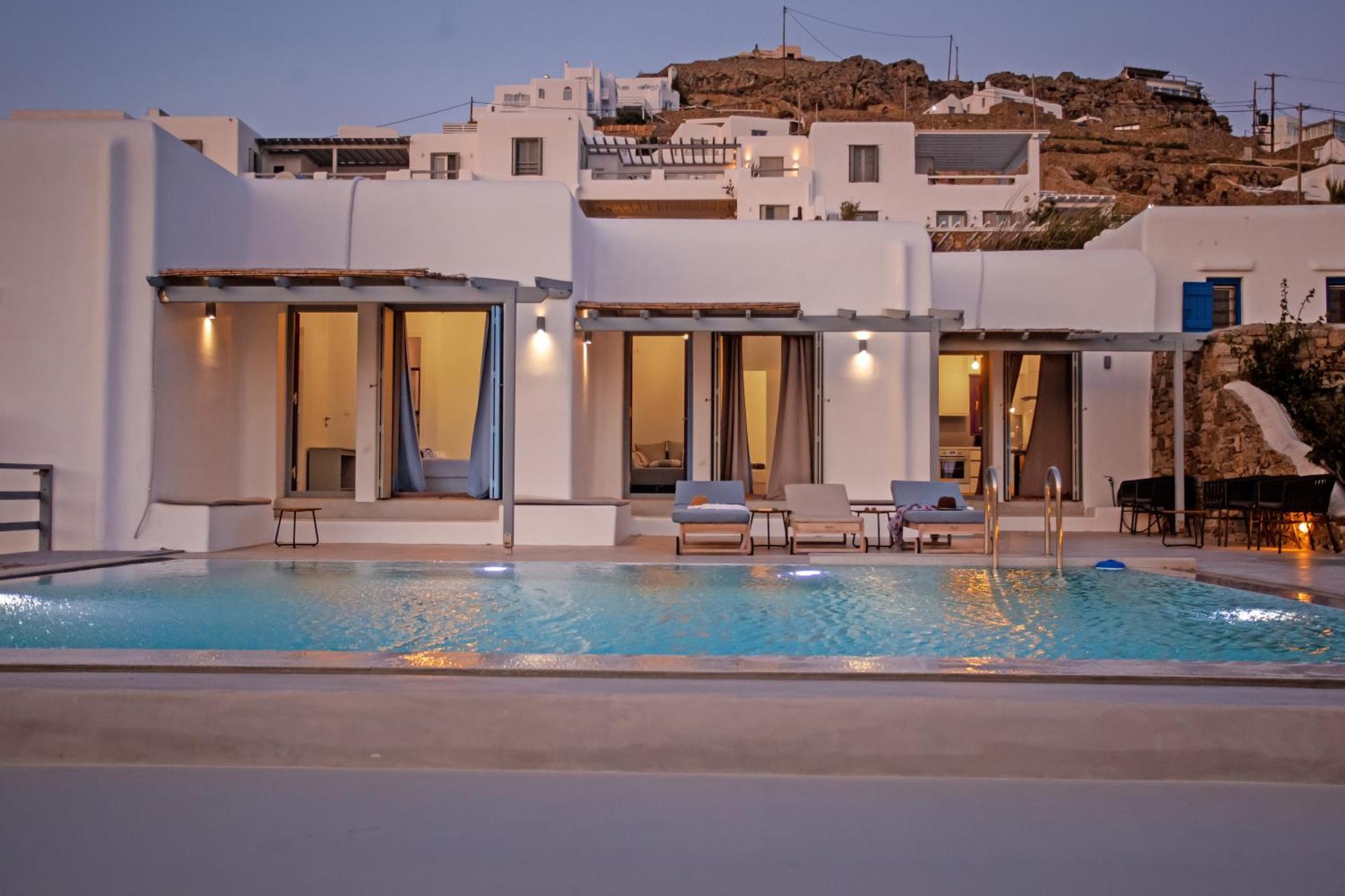 Aqua Breeze Seaview Pool Suites Mykonos Mykonos Town Kültér fotó