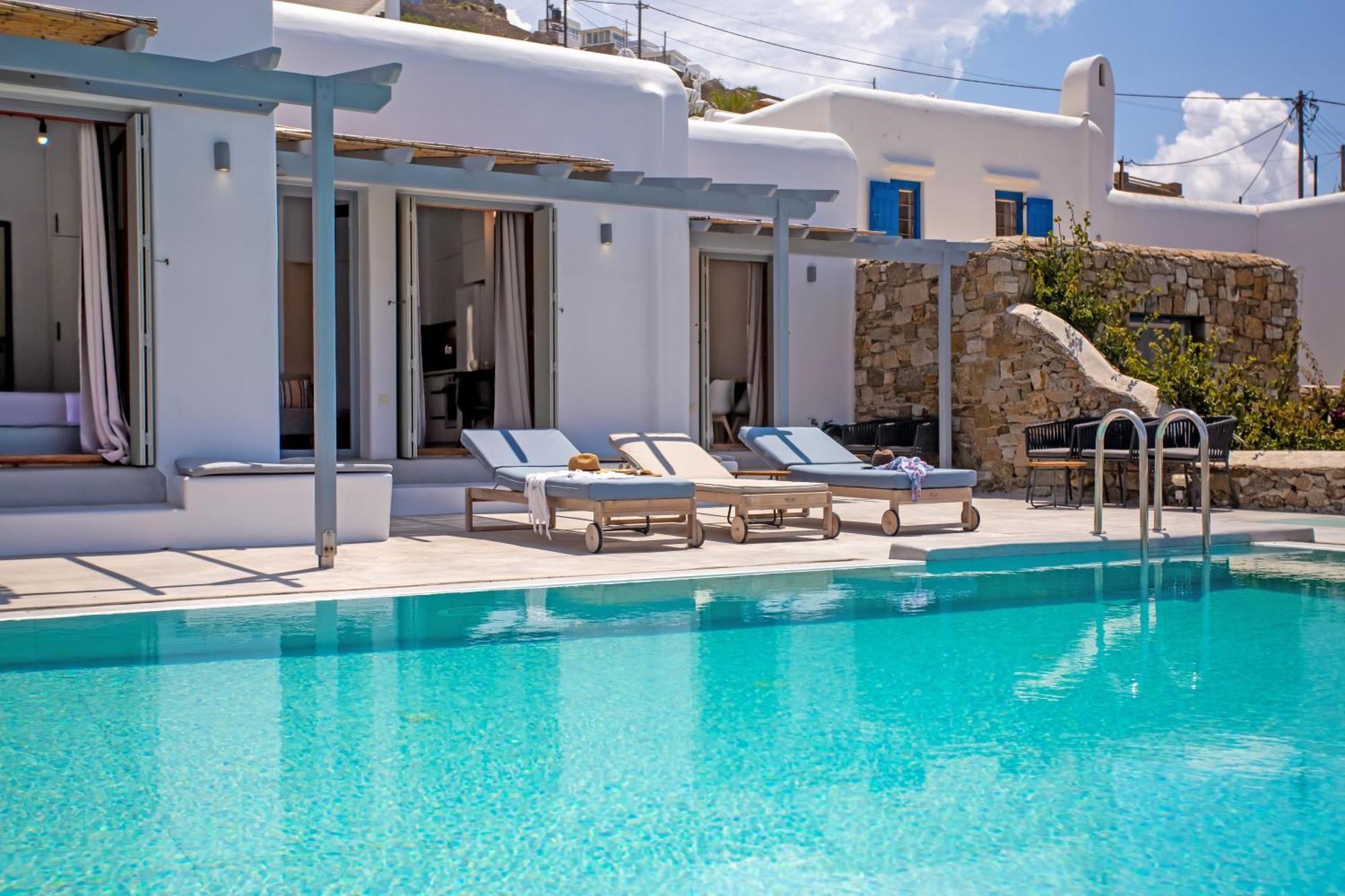 Aqua Breeze Seaview Pool Suites Mykonos Mykonos Town Kültér fotó